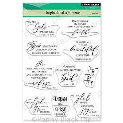 Penny Black Clear Stamps - Inspirational Sentiments